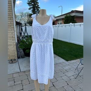 City Chic white cotton dress size S. 16